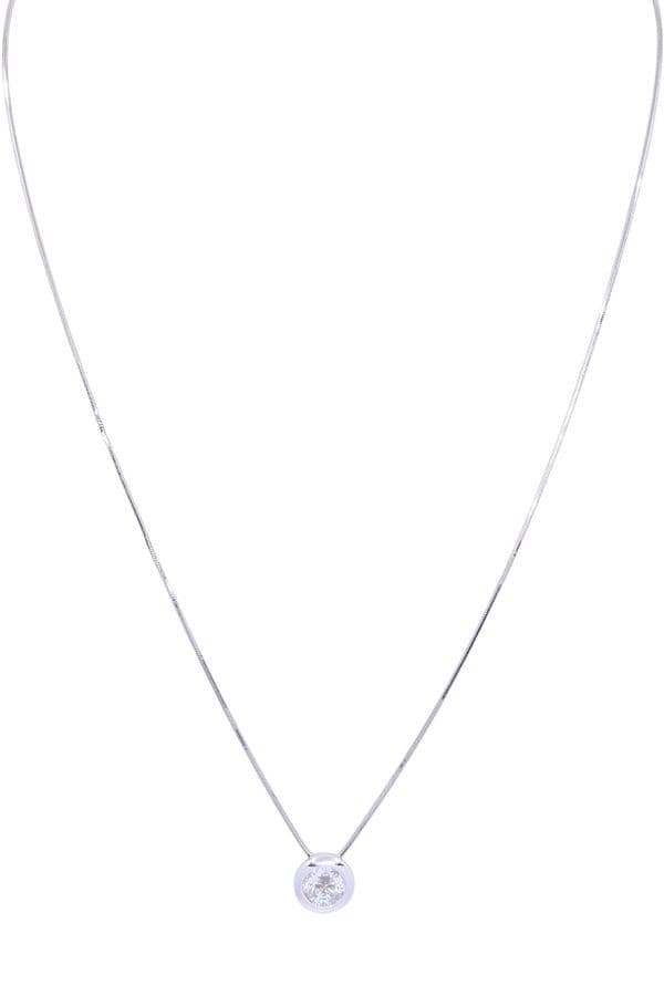 COLLIER MODERNE DIAMANTS PRINCESSE — vue 1