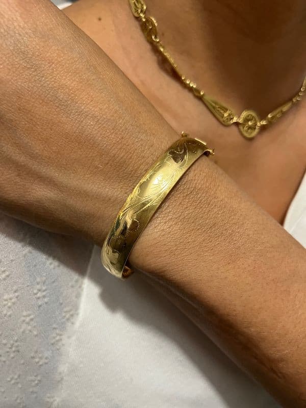 BRACELET JONC OUVRANT ANCIEN — vue 2