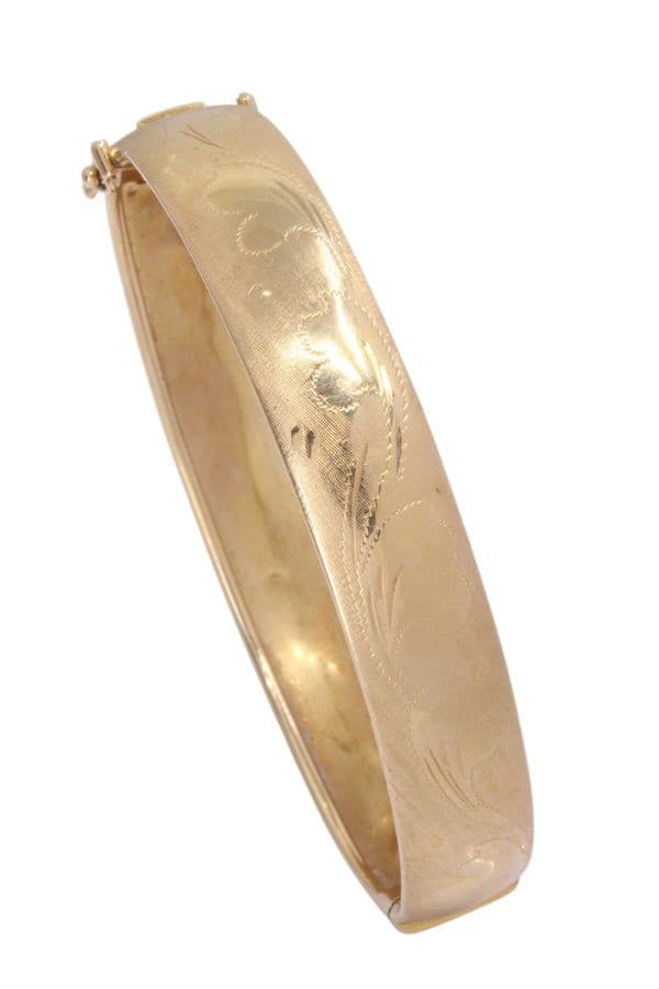 BRACELET JONC OUVRANT ANCIEN — vue 3