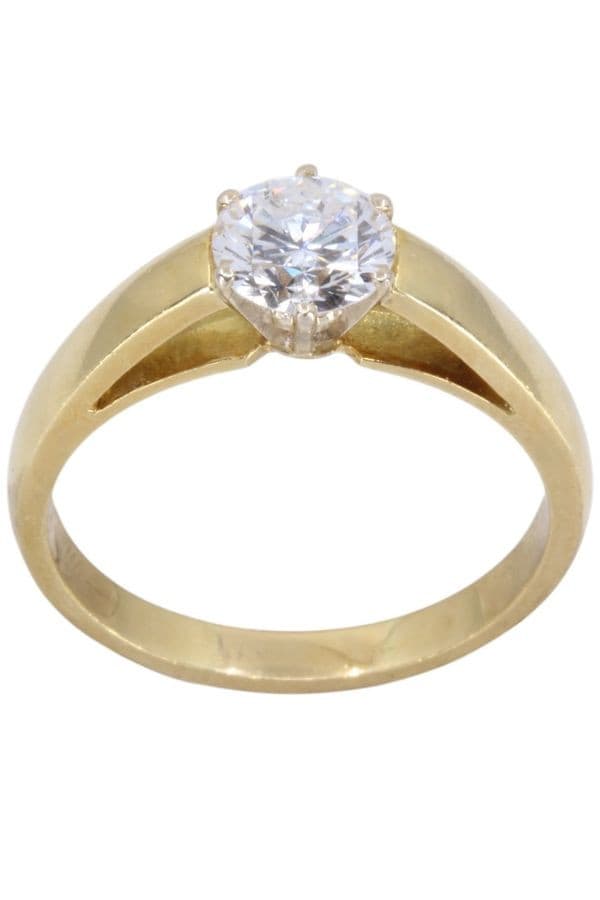 SOLITAIRE DIAMANT 1.04 CARAT — vue 1