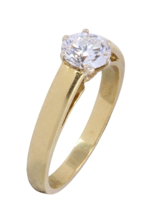SOLITAIRE DIAMANT 1.04 CARAT — vue 3