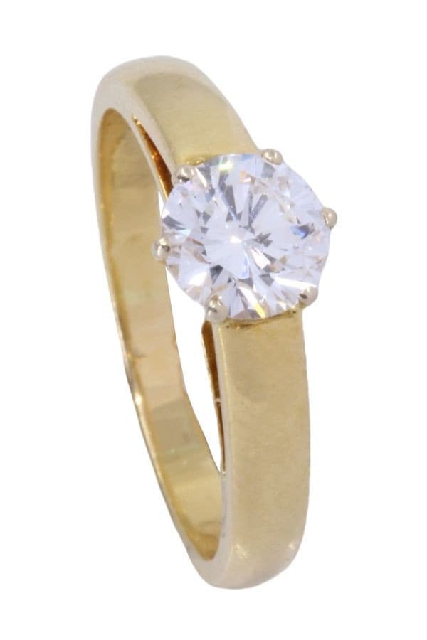 SOLITAIRE DIAMANT 1.04 CARAT — vue 4