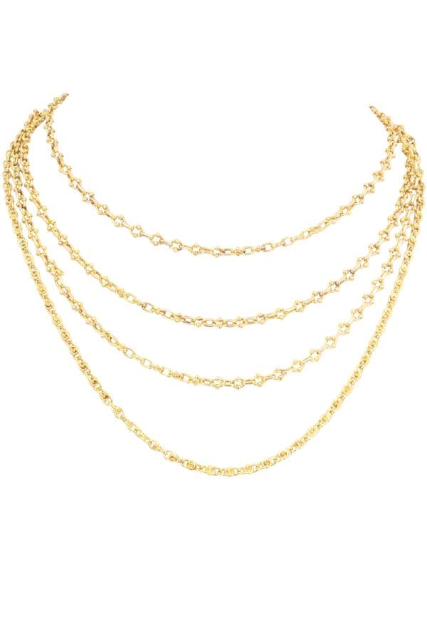 COLLIER ANCIEN 4 RANGS — vue 1