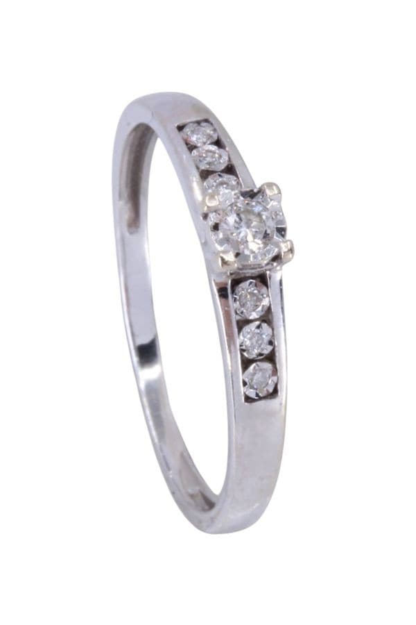 BAGUE SOLITAIRE DIAMANTS — vue 5