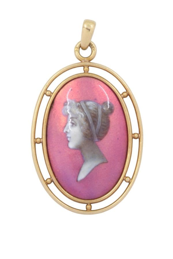 PENDENTIF ÉMAIL DE LIMOGES — vue 1
