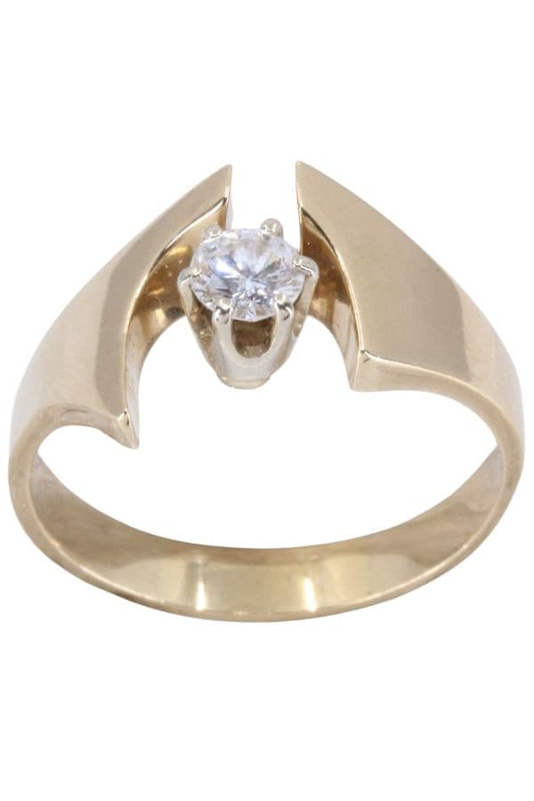 SOLITAIRE MODERNE DIAMANT 0.30 CARAT