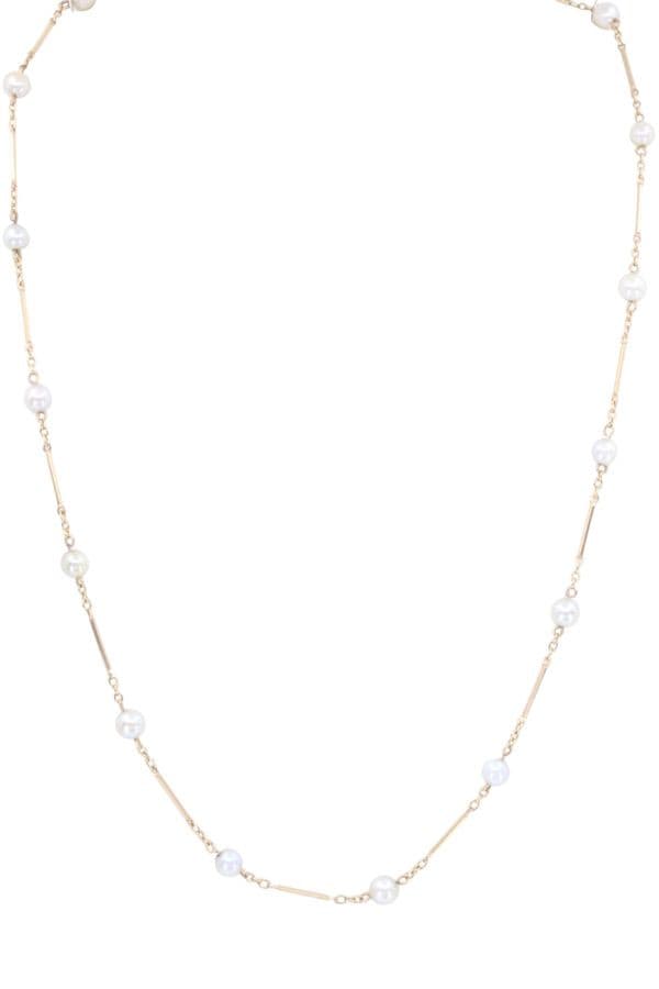 COLLIER ANCIEN PERLES — vue 1