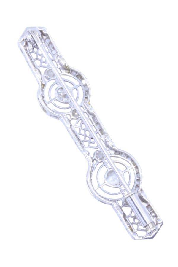 BROCHE DIAMANTS ART-DÉCO — vue 3