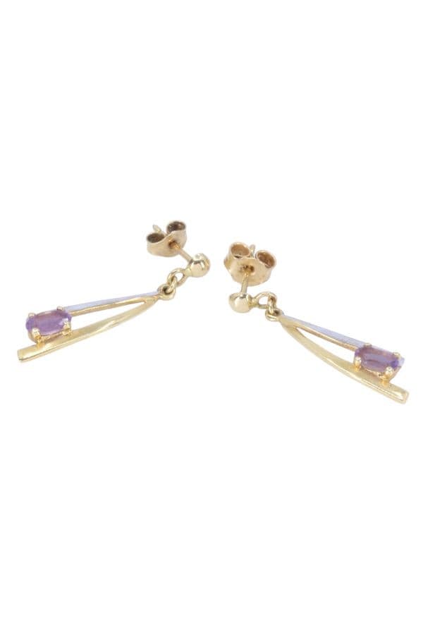 BOUCLES D'OREILLES AMÉTHYSTE — vue 3