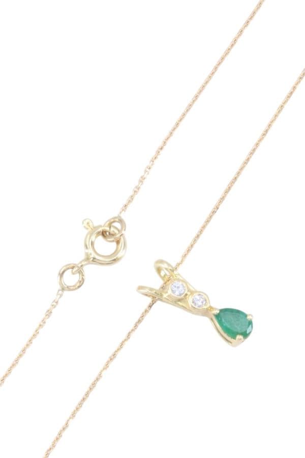 COLLIER  ÉMERAUDE ET DIAMANTS — vue 3