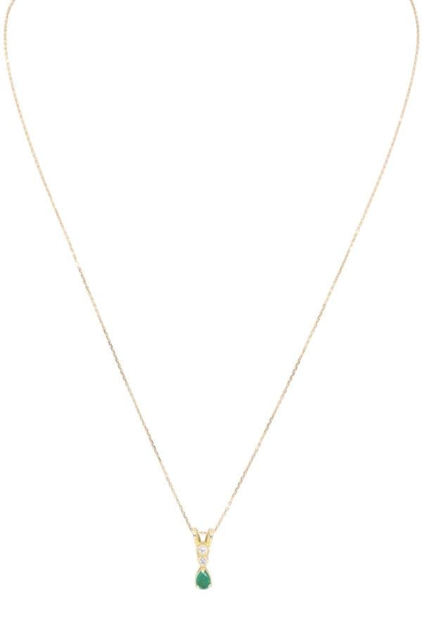 COLLIER  ÉMERAUDE ET DIAMANTS — vue 1