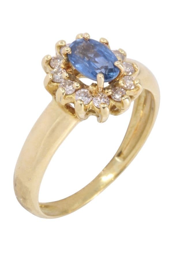 BAGUE MARGUERITE SAPHIR — vue 3