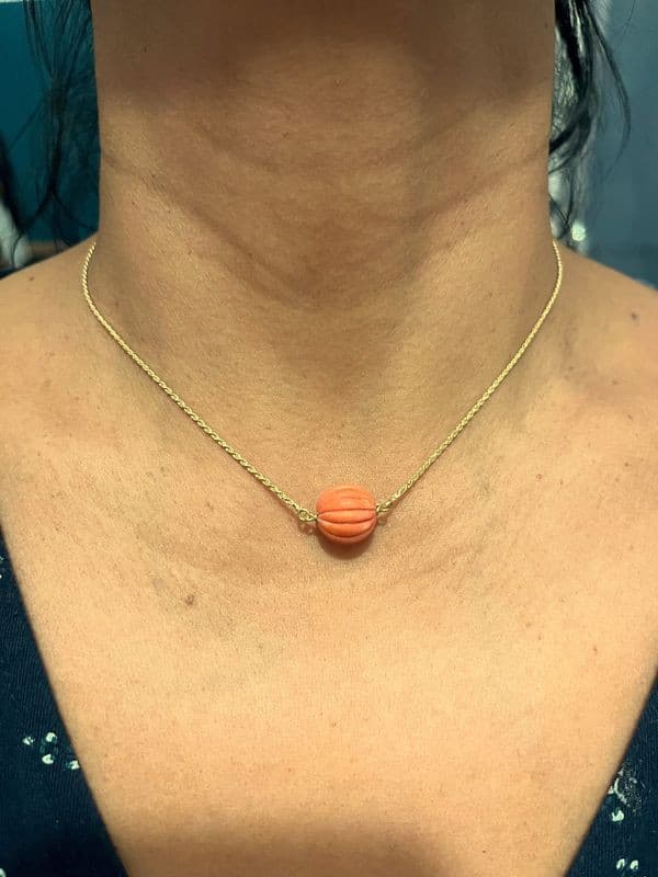 COLLIER MODERNE CORAIL — vue 2