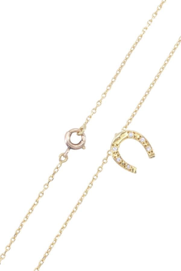 COLLIER FER À CHEVAL DIAMANTS — vue 3