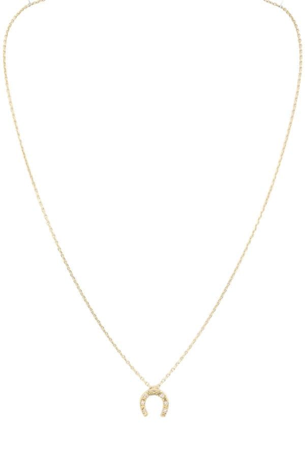 COLLIER FER À CHEVAL DIAMANTS — vue 1