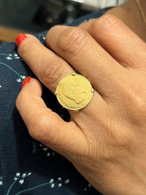 BAGUE 10 FRANCS NAPOLÉON III — vue 2