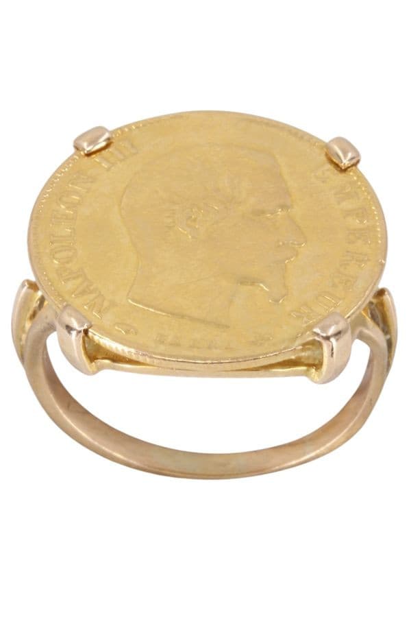BAGUE 10 FRANCS NAPOLÉON III — vue 1