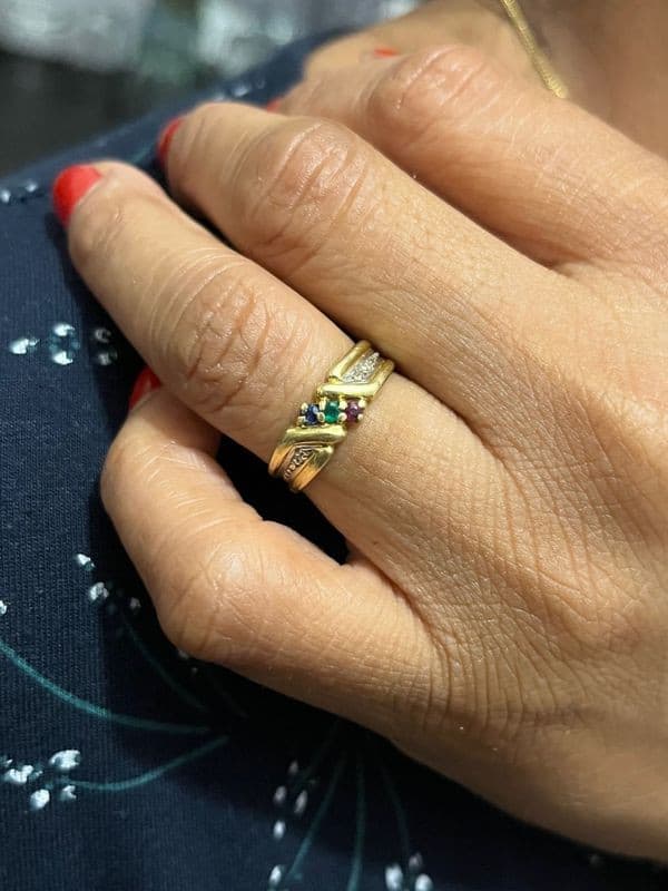 BAGUE MODERNE TUTTI FRUTTI — vue 2