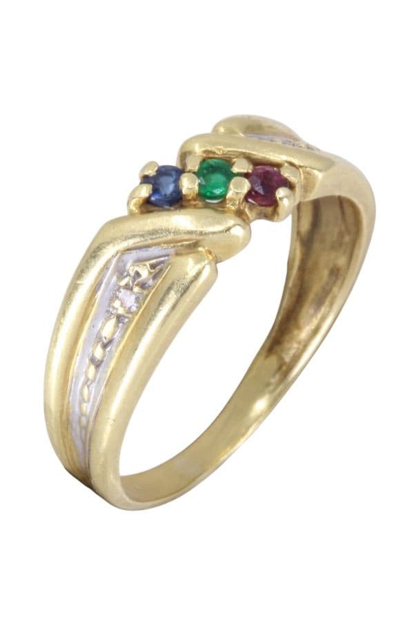 BAGUE MODERNE TUTTI FRUTTI — vue 3