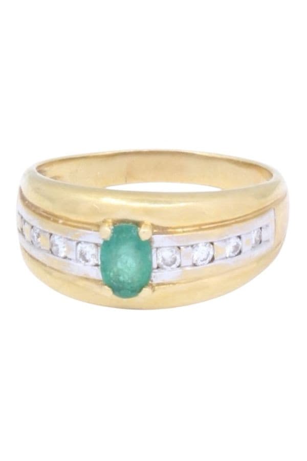 BAGUE JONC ÉMERAUDE — vue 6