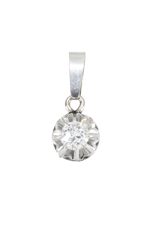 PENDENTIF ANCIEN DIAMANT — vue 1