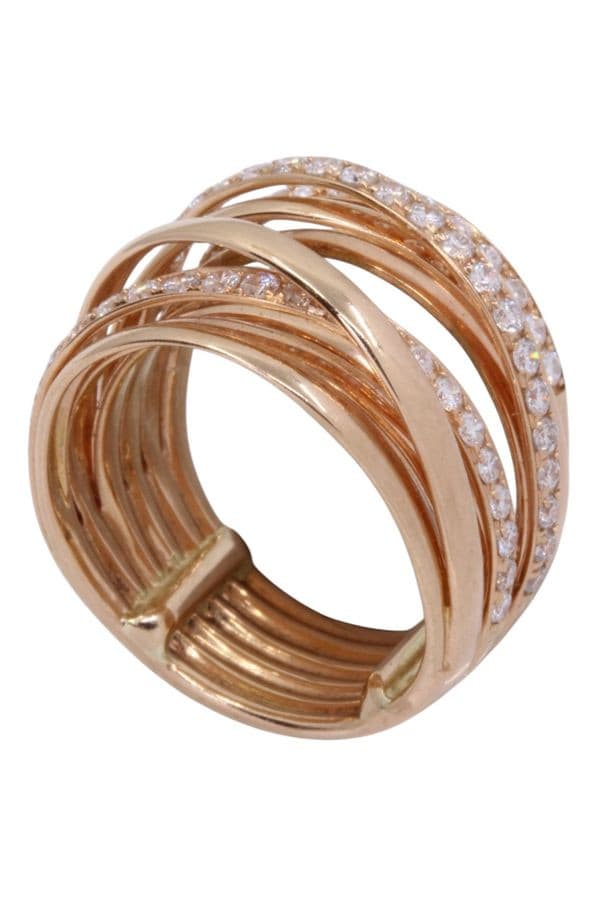 BAGUE PAVAGE DIAMANTS — vue 4