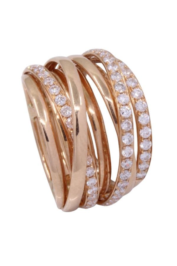 BAGUE PAVAGE DIAMANTS — vue 5