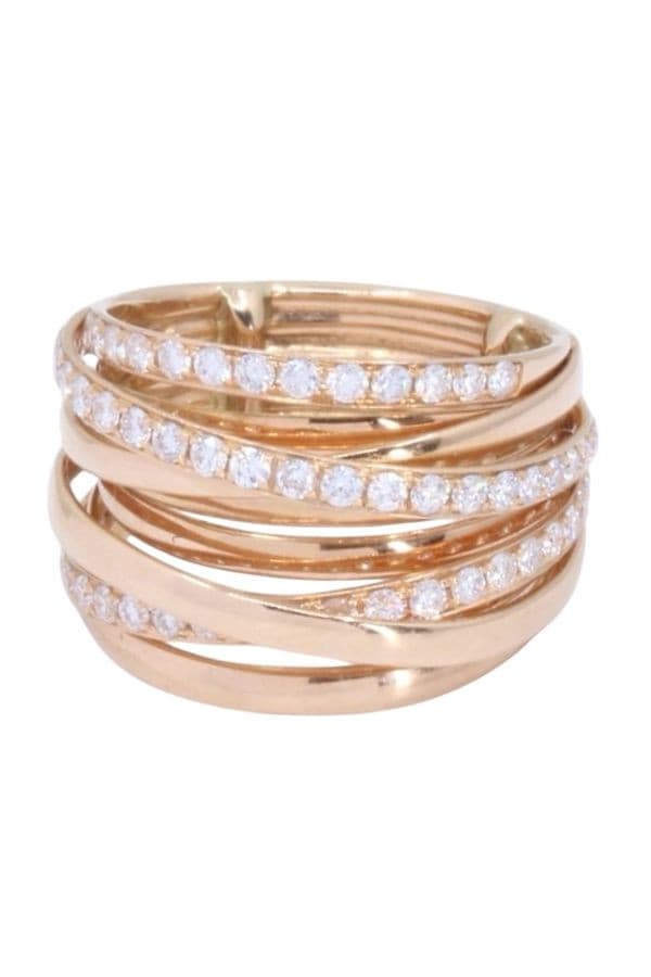 BAGUE PAVAGE DIAMANTS — vue 6