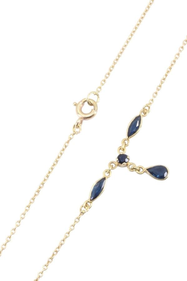 COLLIER SAPHIRS MODERNE — vue 3