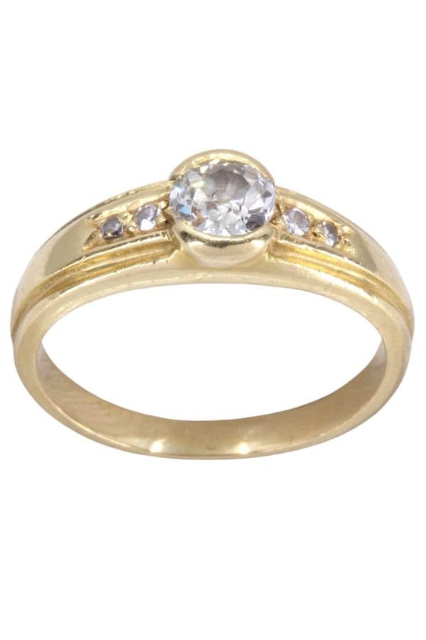 BAGUE DIAMANTS MODERNE — vue 1