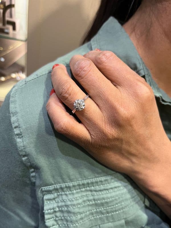 SOLITAIRE ANCIEN DIAMANT — vue 2