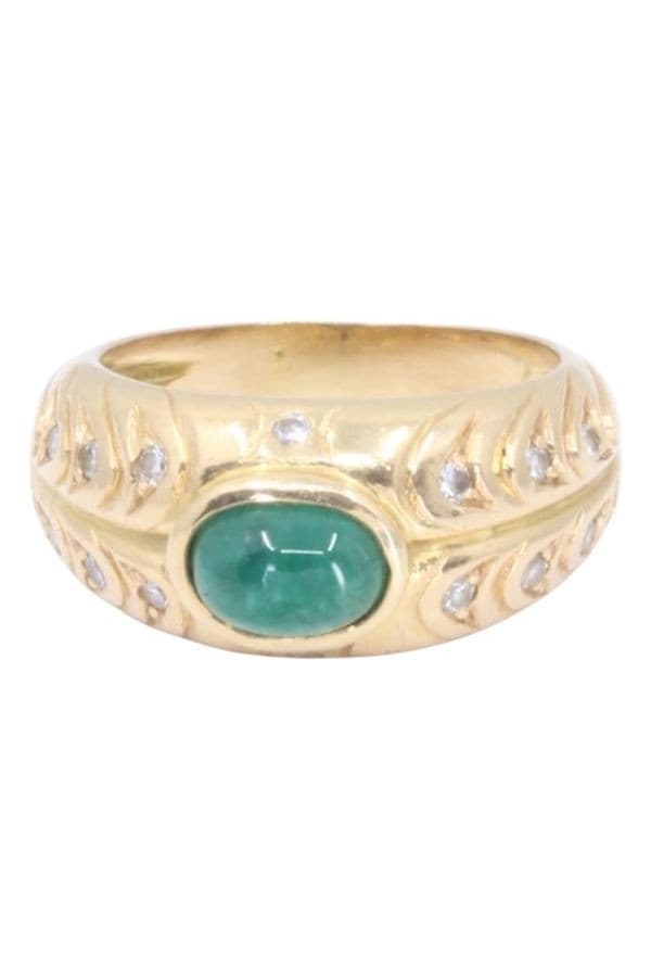 BAGUE ÉMERAUDE ET DIAMANTS — vue 5