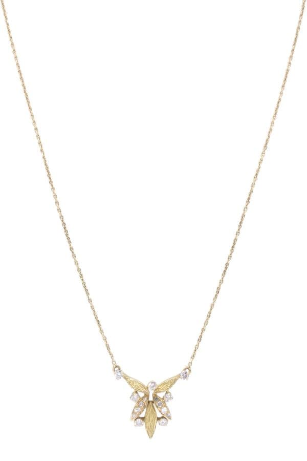 COLLIER DIAMANTS MODERNE — vue 1