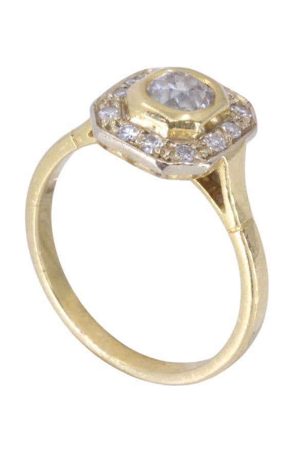 BAGUE MODERNE DIAMANTS — vue 4