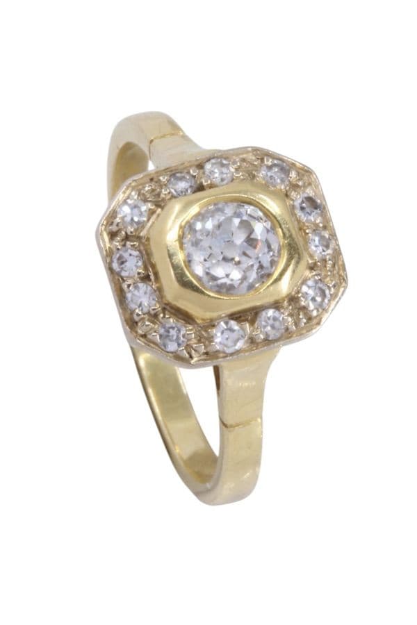 BAGUE MODERNE DIAMANTS — vue 5