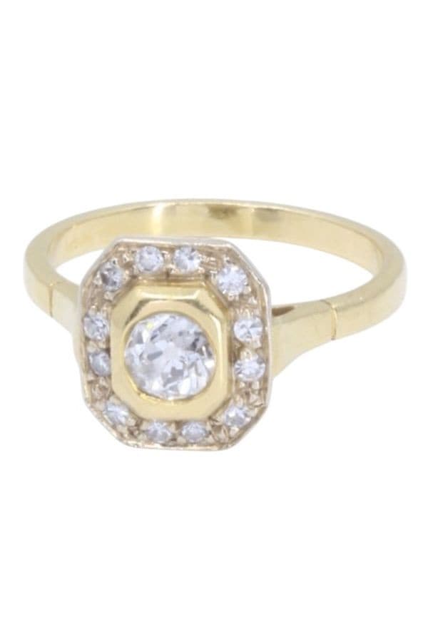 BAGUE MODERNE DIAMANTS — vue 6