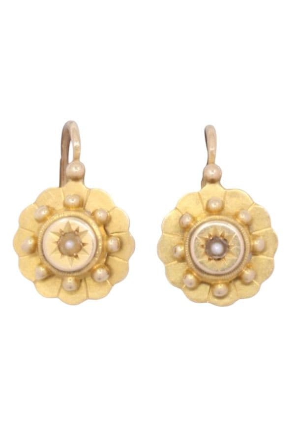 DORMEUSES PERLES NAPOLÉON III — vue 1