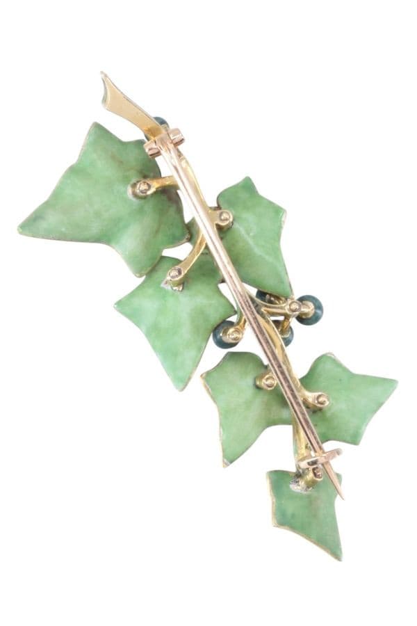 BROCHE LIERRE ANCIENNE — vue 2