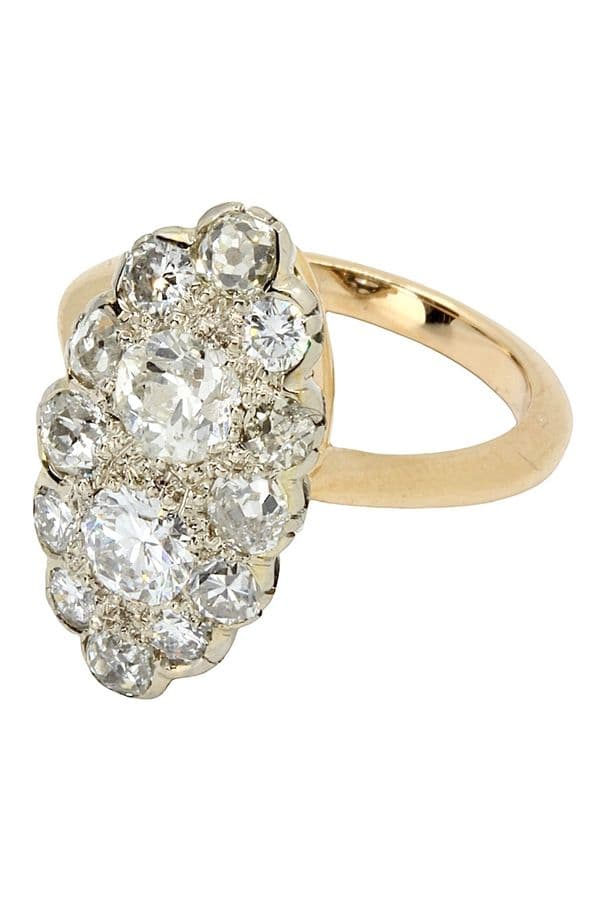 MARQUISE ANCIENNE DIAMANTS — vue 6