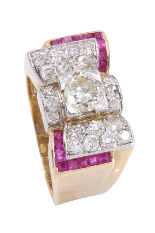 BAGUE TANK DIAMANTS — vue 5
