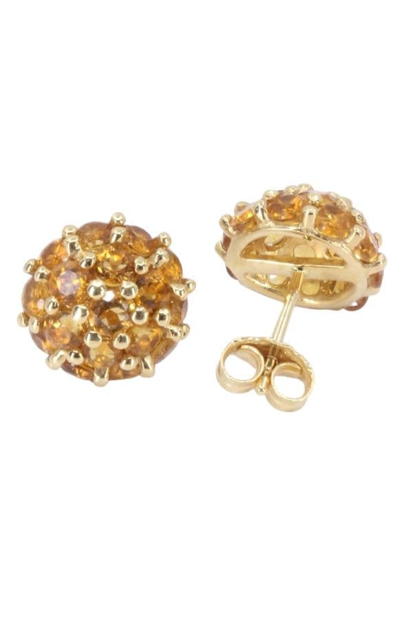 BOUCLES D'OREILLES CITRINES — vue 3