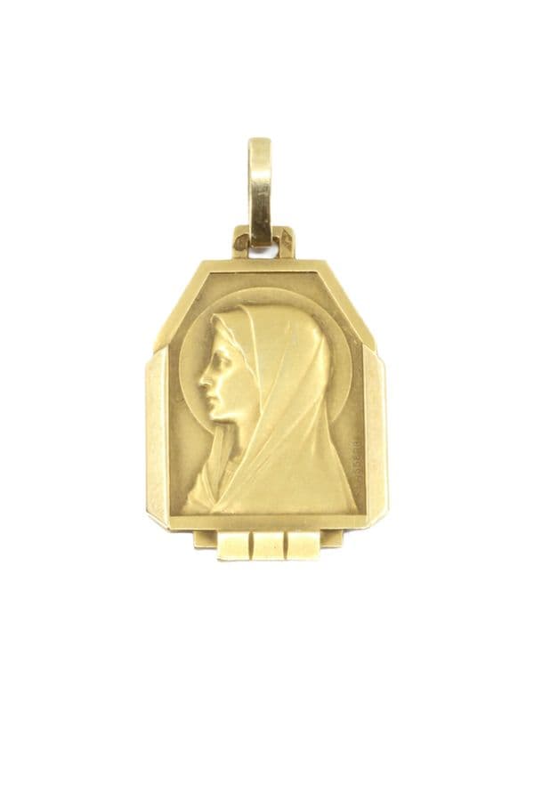 MÉDAILLE VIERGE ANCIENNE
