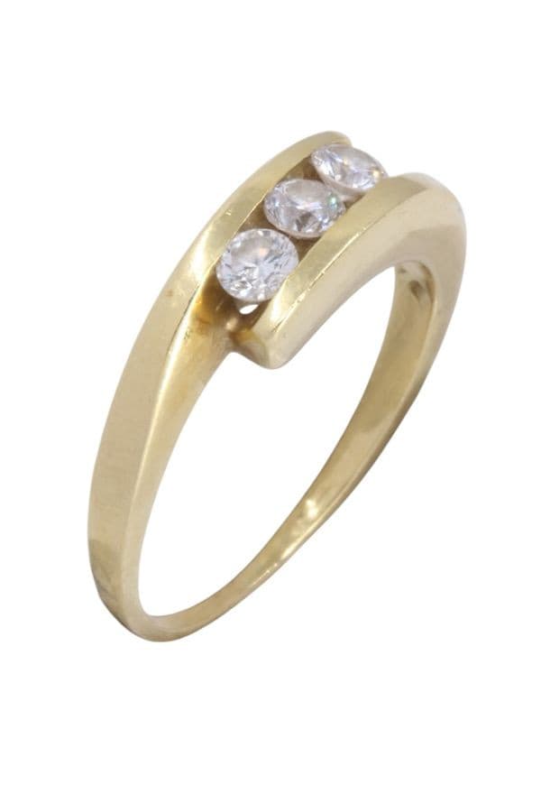 BAGUE TRILOGIE DIAMANTS — vue 3