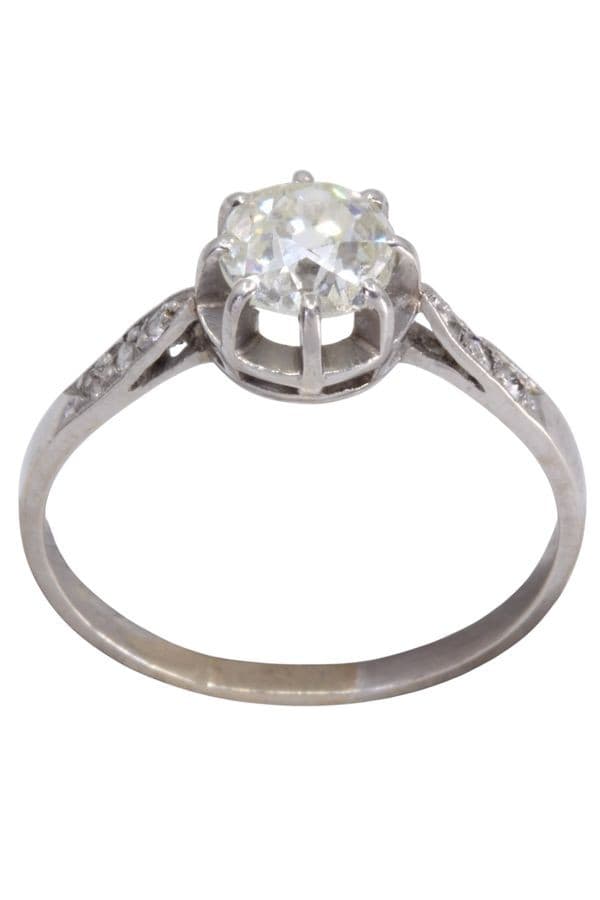 SOLITAIRE ANCIEN 1.04 CARAT — vue 1