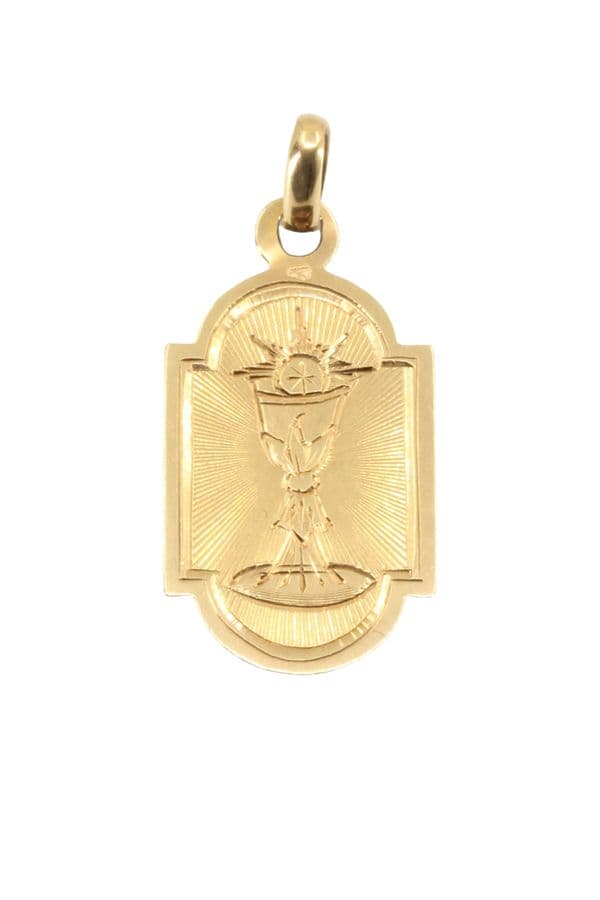 MÉDAILLE ANCIENNE CALICE — vue 1