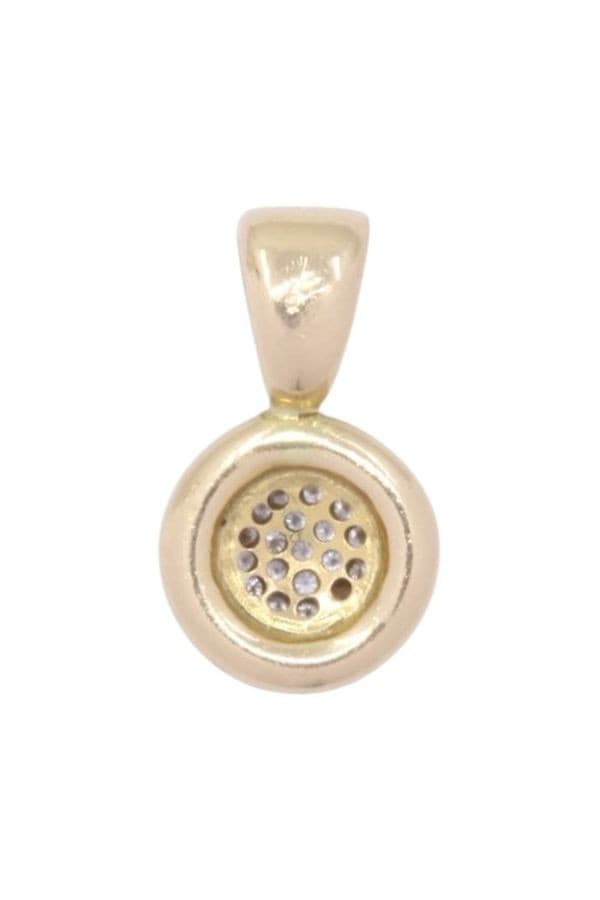 PENDENTIF DIAMANTS MODERNE — vue 3