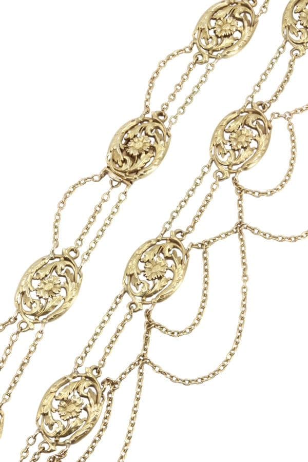COLLIER DRAPERIE ART-NOUVEAU — vue 3