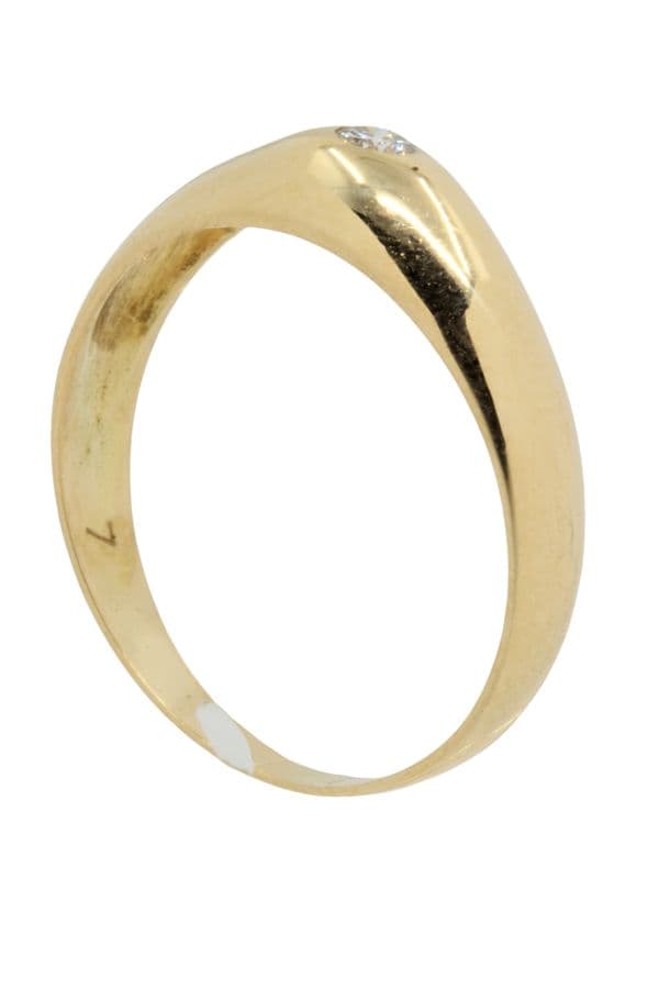 BAGUE JONC ANGLAIS DIAMANT — vue 4
