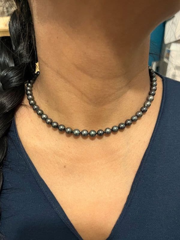 COLLIER PERLES DE TAHITI — vue 2