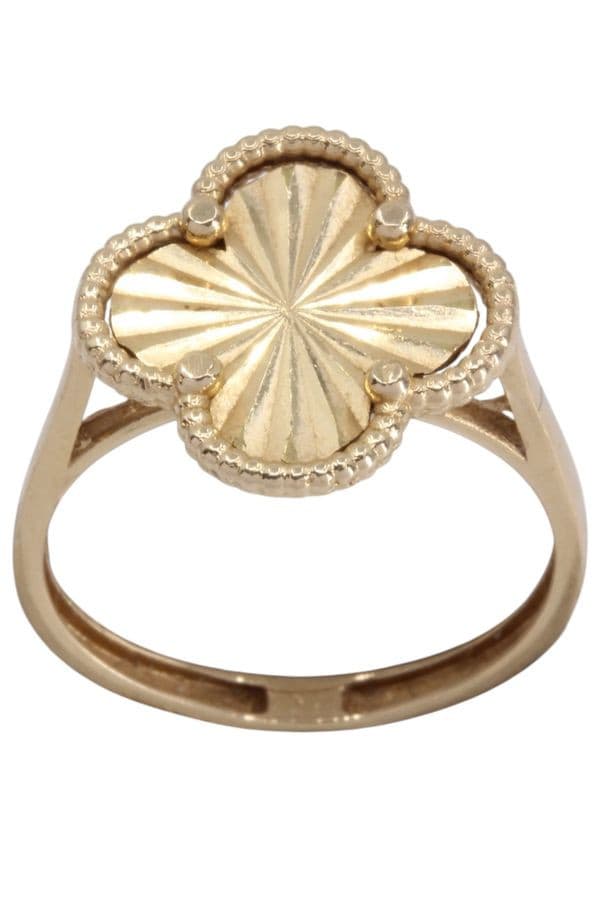 BAGUE TRÈFLE MODERNE — vue 1